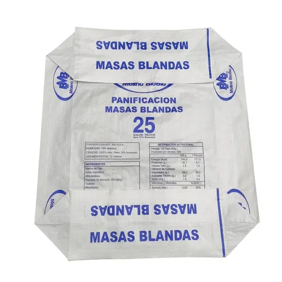 Sacco vuoto in polipropilene tessuto da 25 kg per farina di mais, sacco per  cemento con valvola in pp e fondo a blocco, confezione da 50 kg