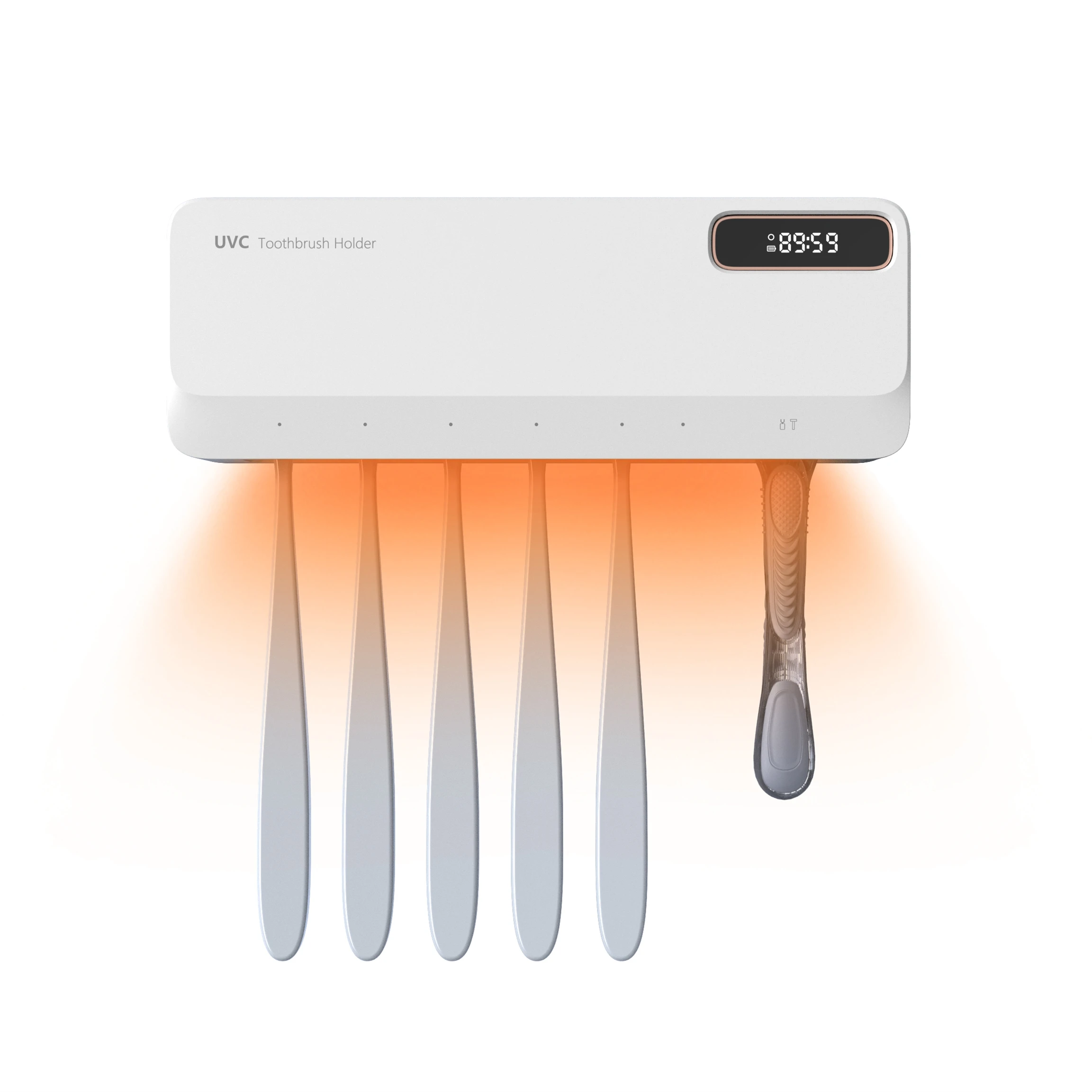 2024 Новая Домашняя семья UVC воздух сухой настенный дезинфицирующее средство зубная щетка стерилизатор с подогревом для большой зубной щетки