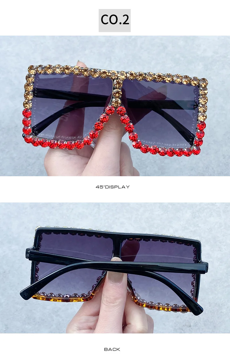 High Quality Oversized Diamond Kids Sunglasses Girls Face Shield Sunglasses