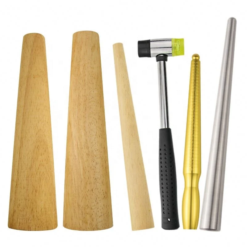 Jewelers Tools Bracelet Mandrel Round Bangles Stick Wood Ring Mandrel Adjuster Stick Ring Sizing Sanding Polishing Shaping Tool