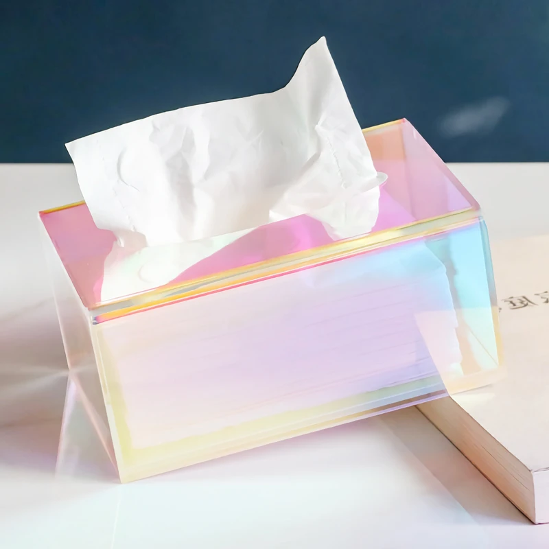 Transparent Table Tissue Box Acrylic Storage Box Paper Box