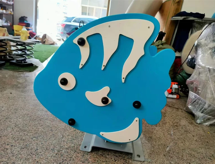 High Quality Outdoor Playground Equipment - PE Board Material Kids Spring Horse