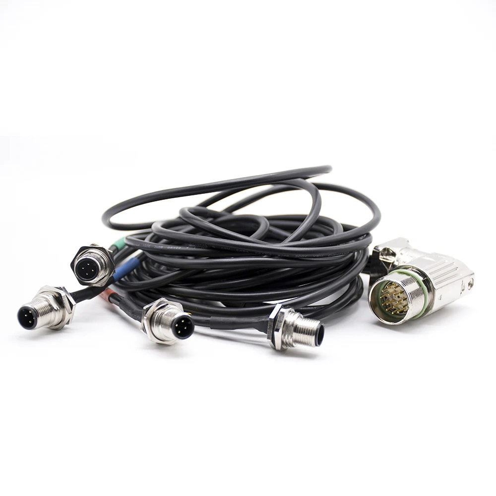 M12 Connector 4 Pin 8P for D Coding Color Code Series