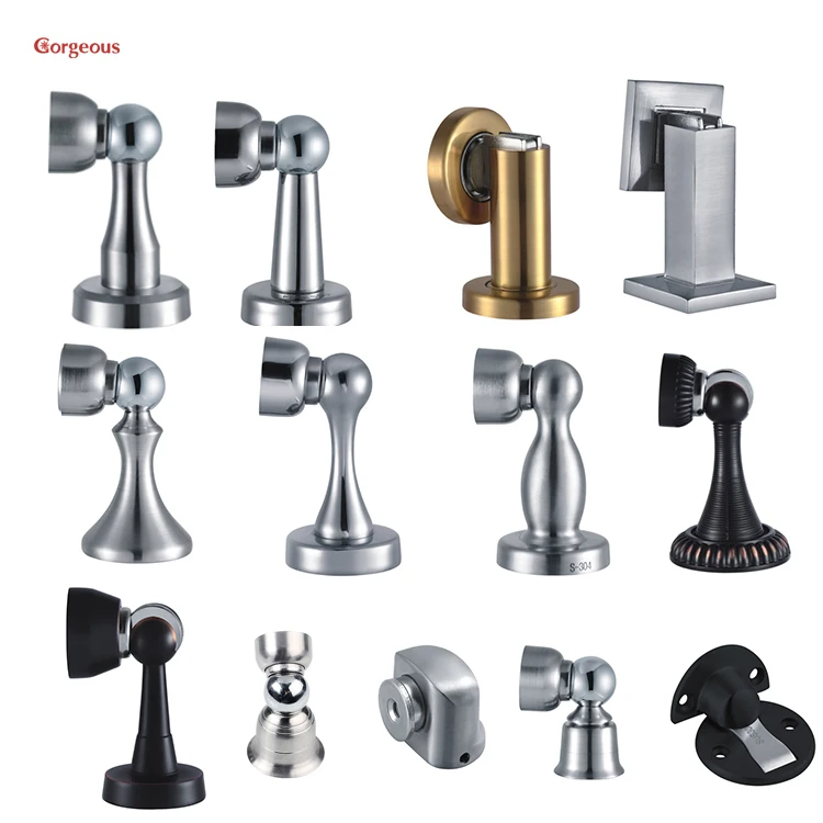 wall protector stainless steel door stops floor  mounted draft dust magnetic door stopper supplier gate heavy duty door stoppers