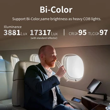 Zhiyun Molus X100 Combo 100W Bi-Color LED Video Light Pocket COB LED Light for Photos Studio Video Outdoor Shooting detail image
