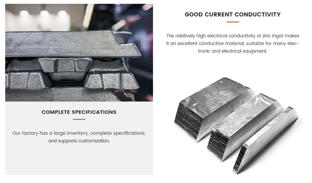 High Grade Zinc Ingots - 99.995% Purity for Various Uses