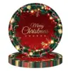 Navidad Roja y Verde, 23 cm, 16 unidades