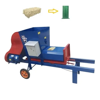 corn Silage Packing square Hay Straw Baler bundle Packing Machine Plastic Silage Bags Vaccum Pack Silage Bagging Machine Price