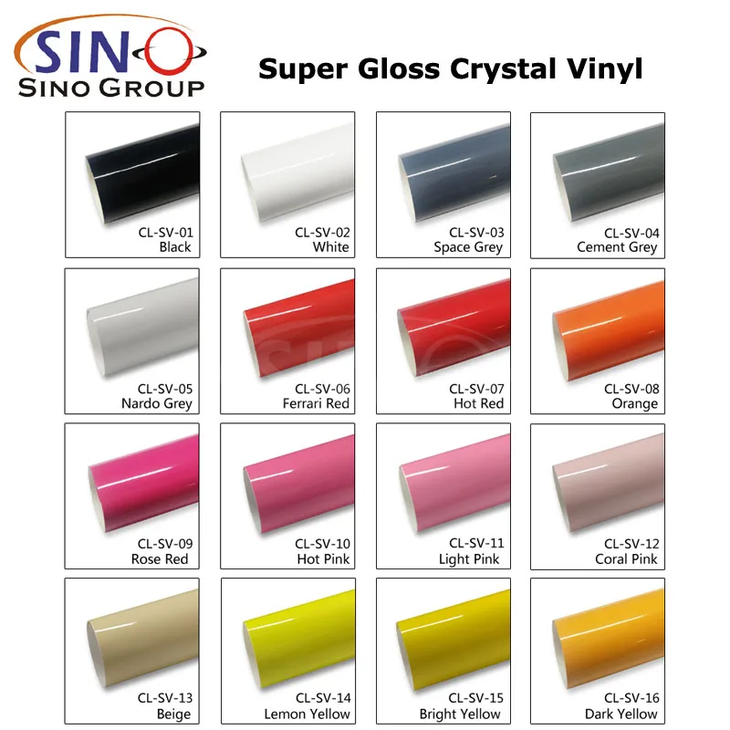 CL-SV-13 super gloss crystal beige car vinyl wrap supplies for BMW - SINO  VINYL