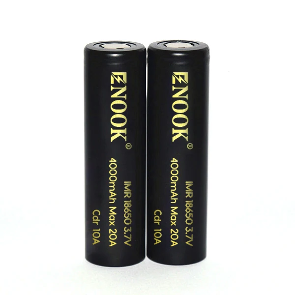 Enook Best Sellers Black 18650 Cylindrical Solid State LiFePO4 Batteries  3.7V 3000mah 3500mah 4000mah Flat Top Rechargeable