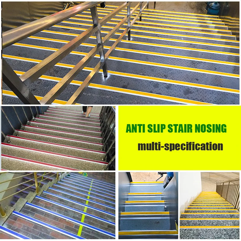 Custom angle corner edge step stair nosing anti-slip aluminum