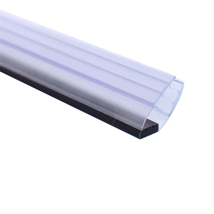 Уплотнительная лента черный магнит 90 градусов для дверей душевых