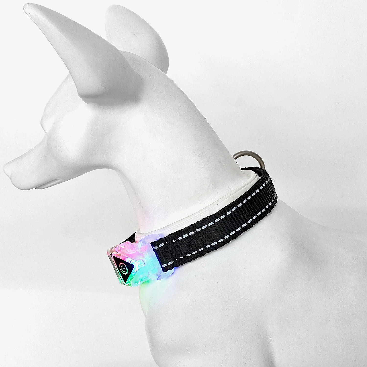 Polyester Glow In Night Pet Supplies Custom Adjustable Luxury Luminous