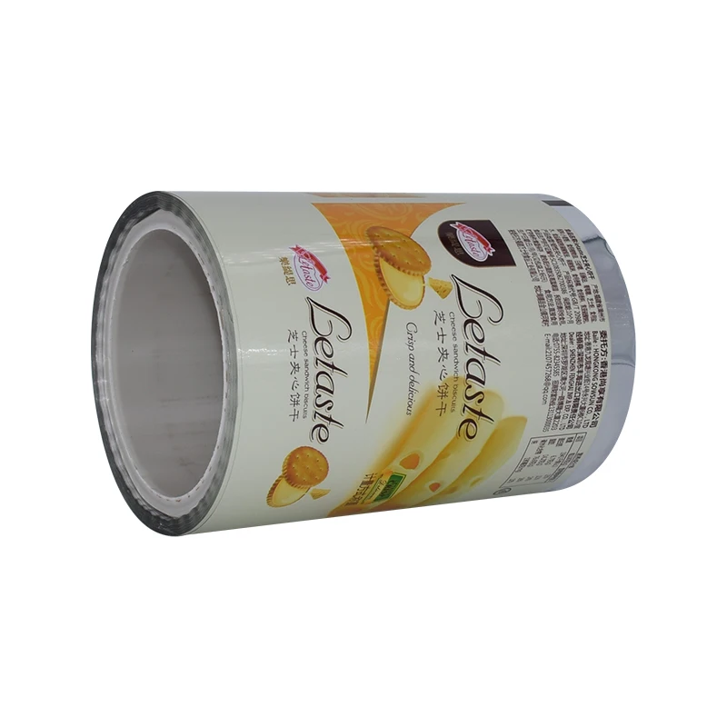 Biscuit Stock for Flow Pack Wrapper Cookies Food Custom Plastic Packaging Roll Films