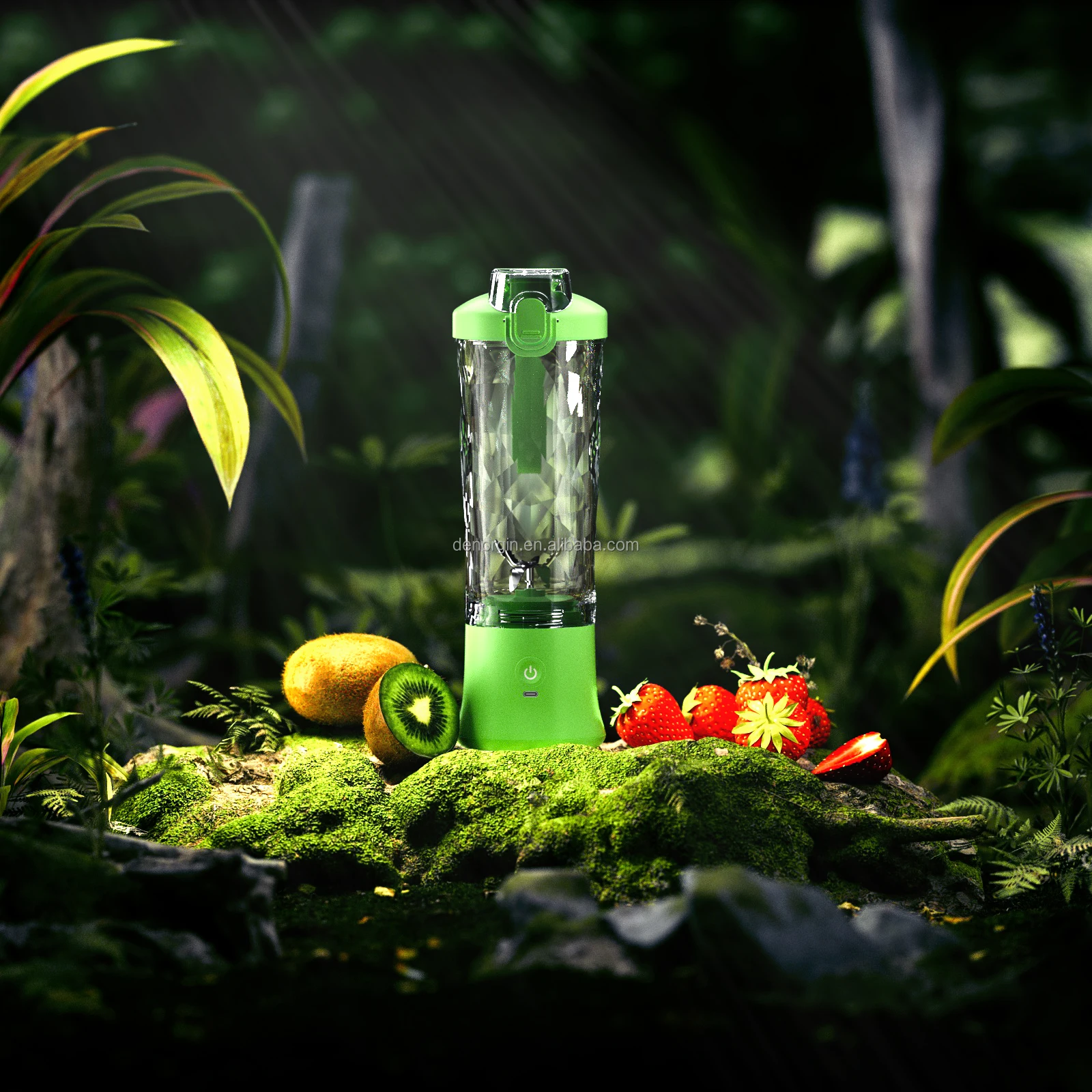 Ipx67 Waterproof 600ml Electric Blender Drink Bottle With Carry Loop