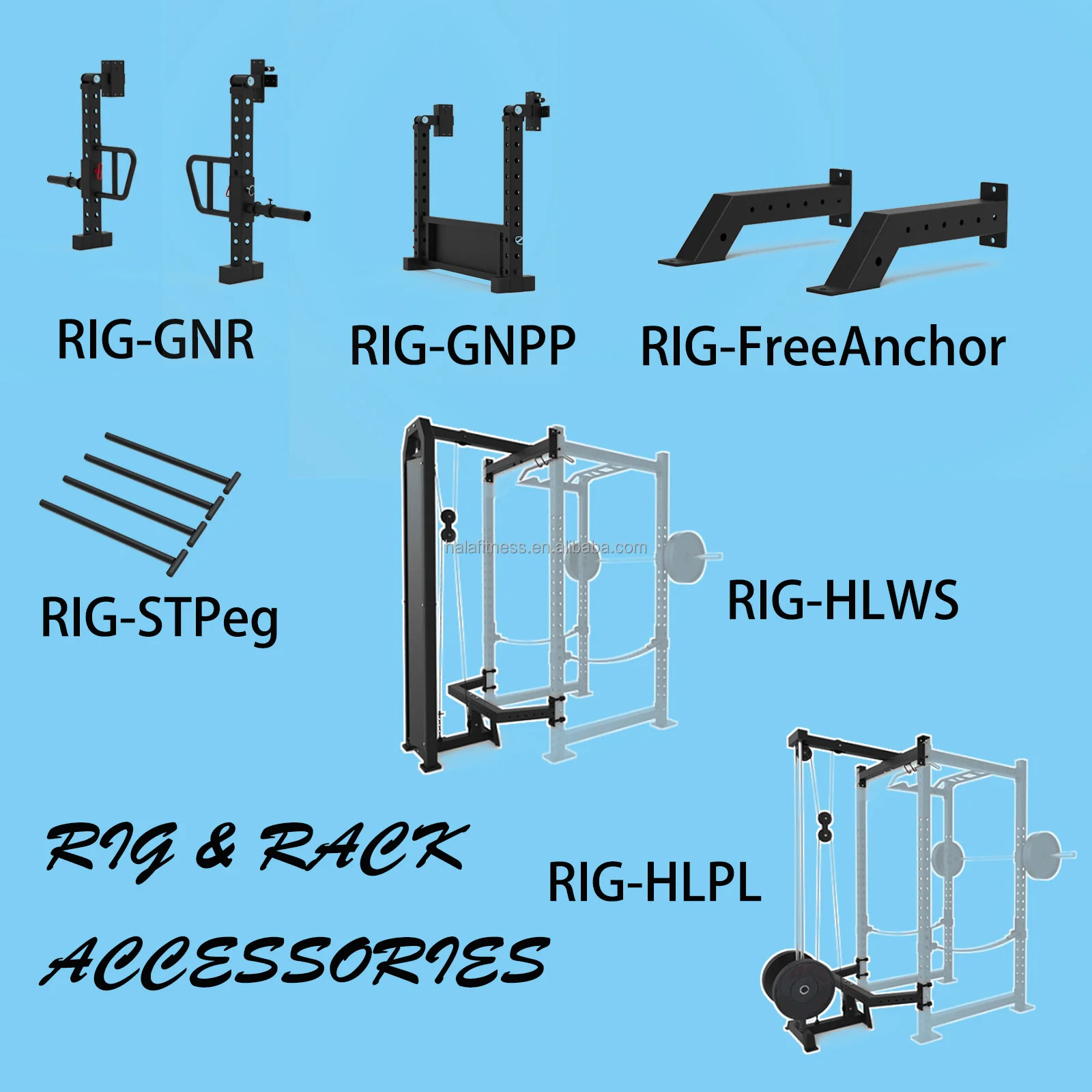 HALA-E6-019 Crossmax Fitness Rack Cable Crossover Machine Gym Equipment ...