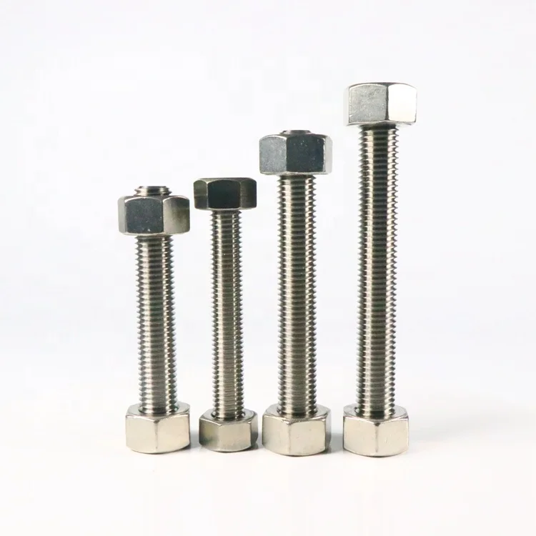 JM Brand High Quality M4 M19 M25 B8M B8 Stud Bolts and Nuts