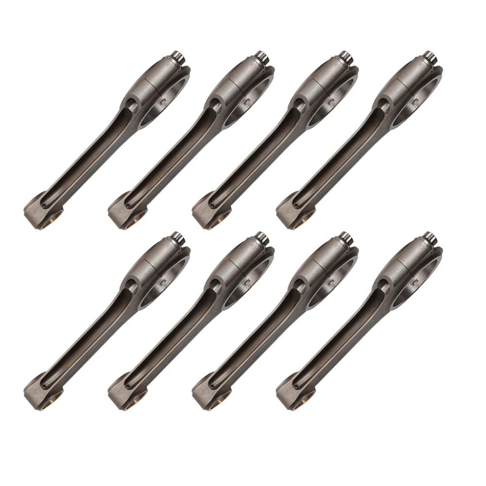 HIMYCAR Auto Engine Parts Forged Connecting Rod Set of 8 with Bolts Small Block Chevy for GM SBC 305 350 400 Condition New
