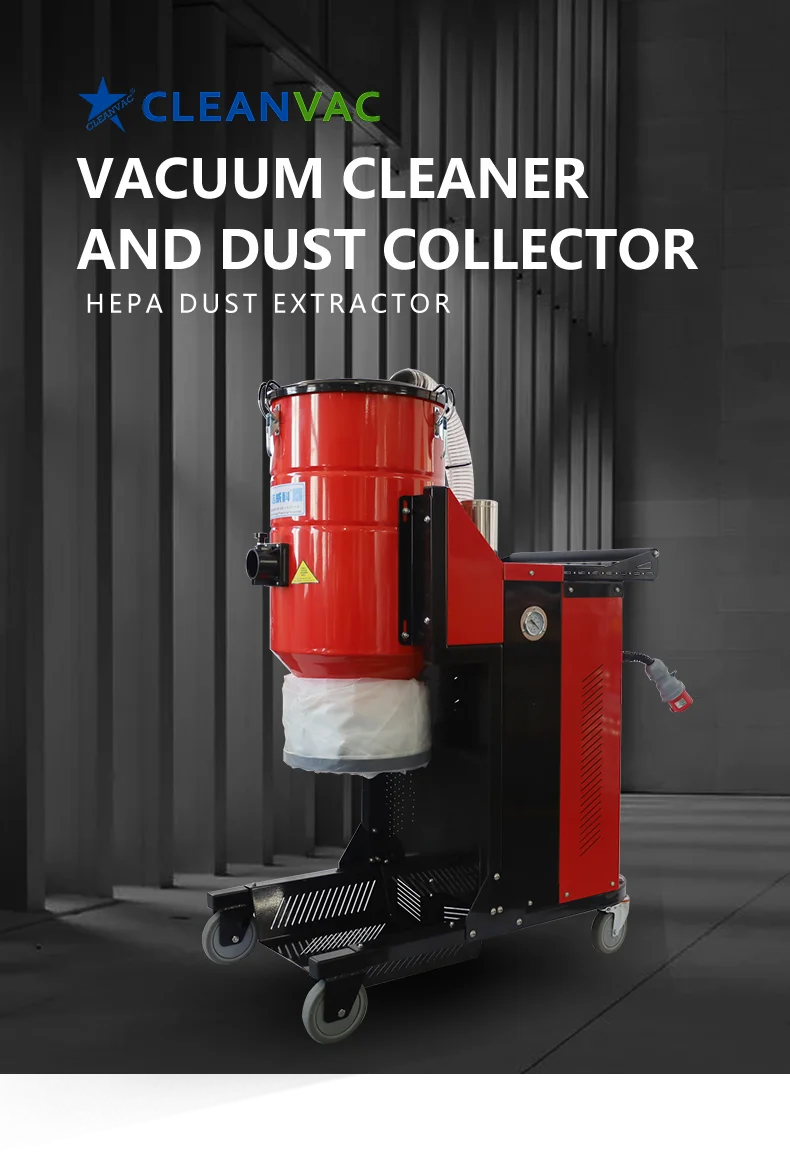 Cleanvac Concrete Grinder And Vacuum Cleaner For Industrial Use