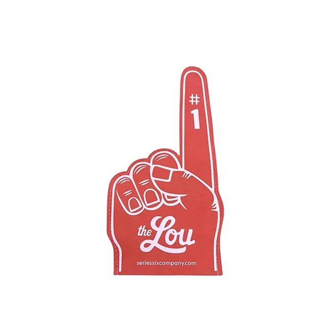 cheap promotional custom eva hand, sponge foam cheering hand, foam finger hand
