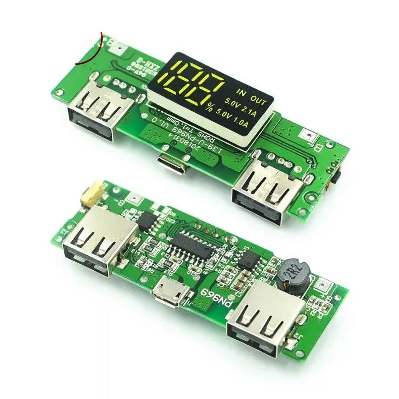 with Digital Display Dual USB Mobile Power Bank 18650 Charging Module 5V 2.4A 2A 1A Lithium Battery Charger Board