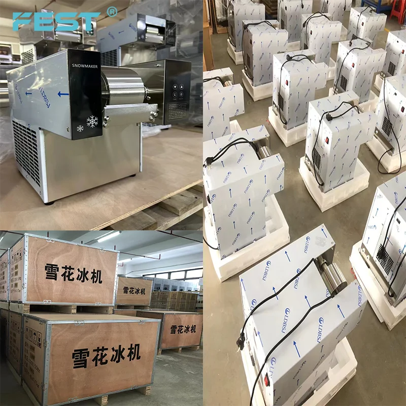 FEST Commercial Auto New Type  air Coling Korean Bingsu Snow Flake Ice Cream Making Machine for Sale