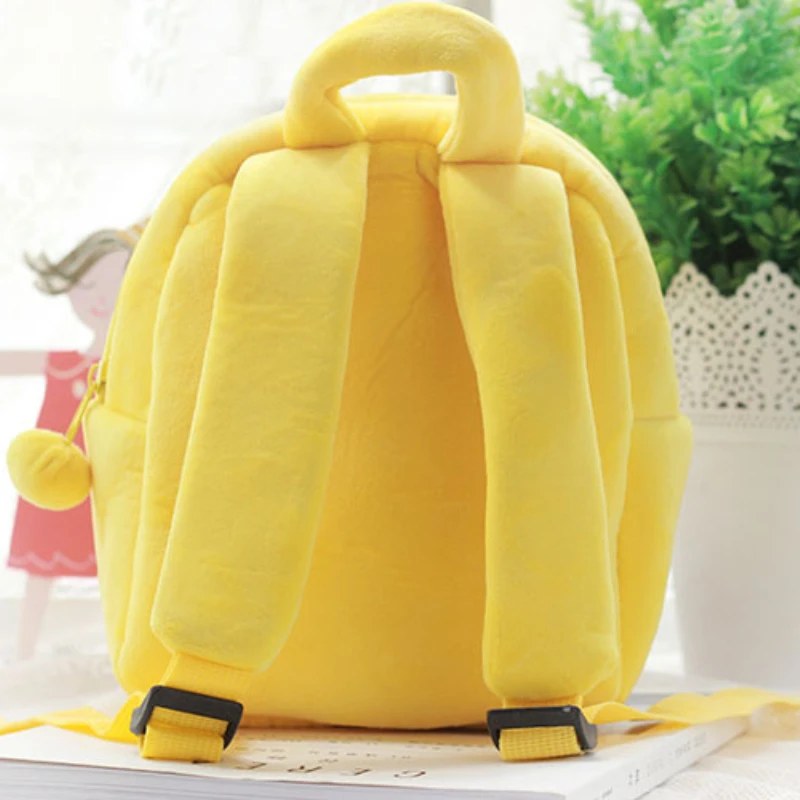 1pc Novelty Bag, Cute Mini Little Yellow Duck Design Backpack, Adjustable  Strap Cartoon Plush Bag, Party Gift Bag