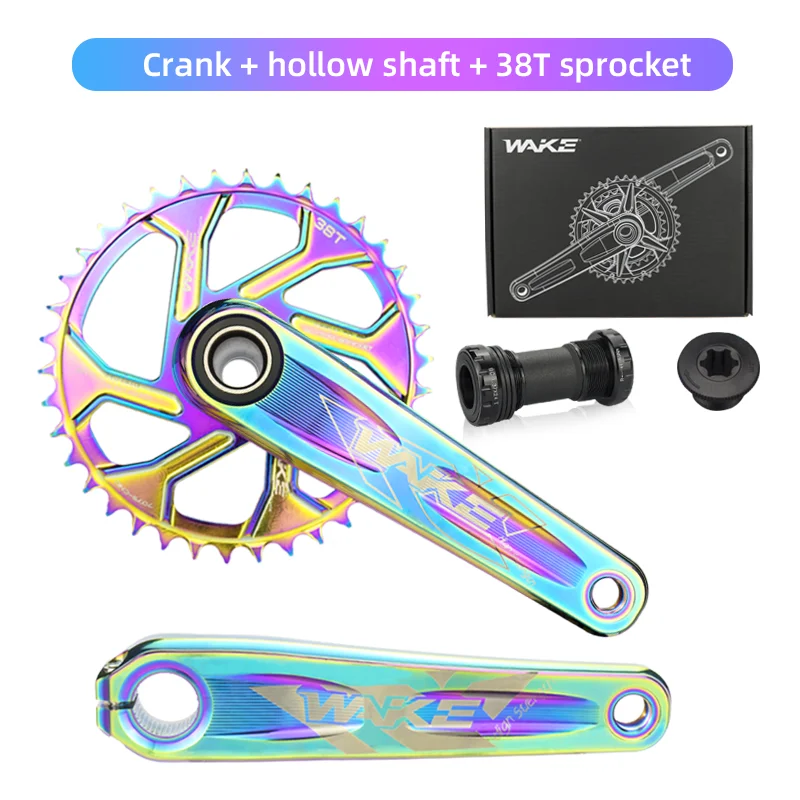 WAKE Bicycle Crankset - 170mm 104 BCD for Road & Kids' Bikes