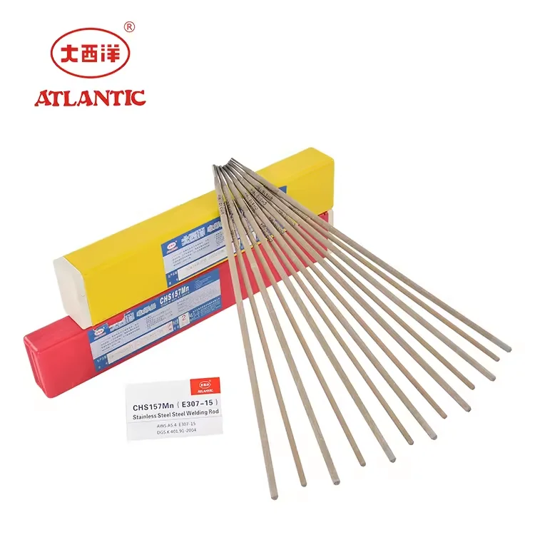 ATLANTIC 2024 Factory Price Ordinary Welding Flexible Solid Plastic Electrode CHS157Mn E307-15 Cast Iron Welding Rod