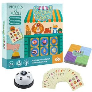 Hot Sale High Quality Crazy Store Food Pairing Wooden Board Game Set Thinking Training Board Game for Children