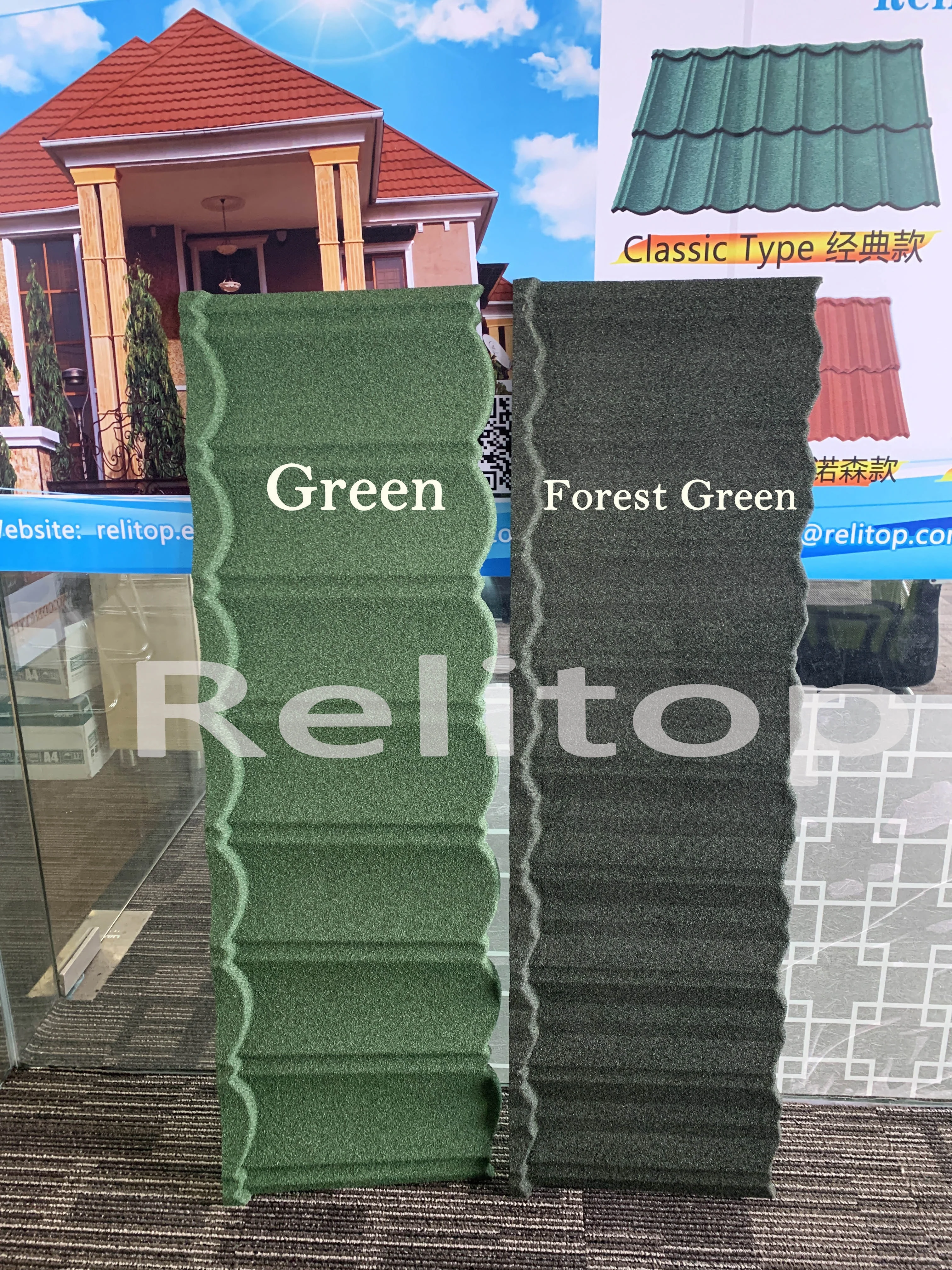 Free Sample Long Span Different Types Shingle Stone Coated Aluminum Metal Roofing Sheet