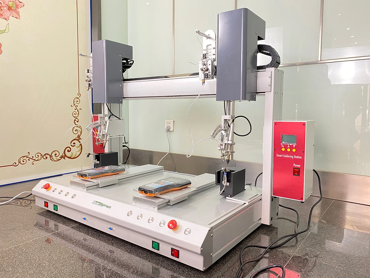MD-HX3311R3311R Double head dual platform Automatic Soldering Machine 