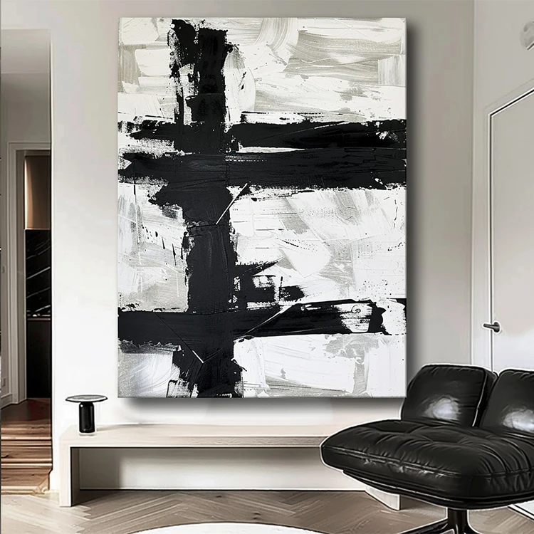 YS Quadro Dipinto a Mano «Musica di Colore» | Quadri Moderni su Tela per l'interno Art Quadri Soggiorno Dipinti a Mano | Immagine Dipinta a Mano : YS Art