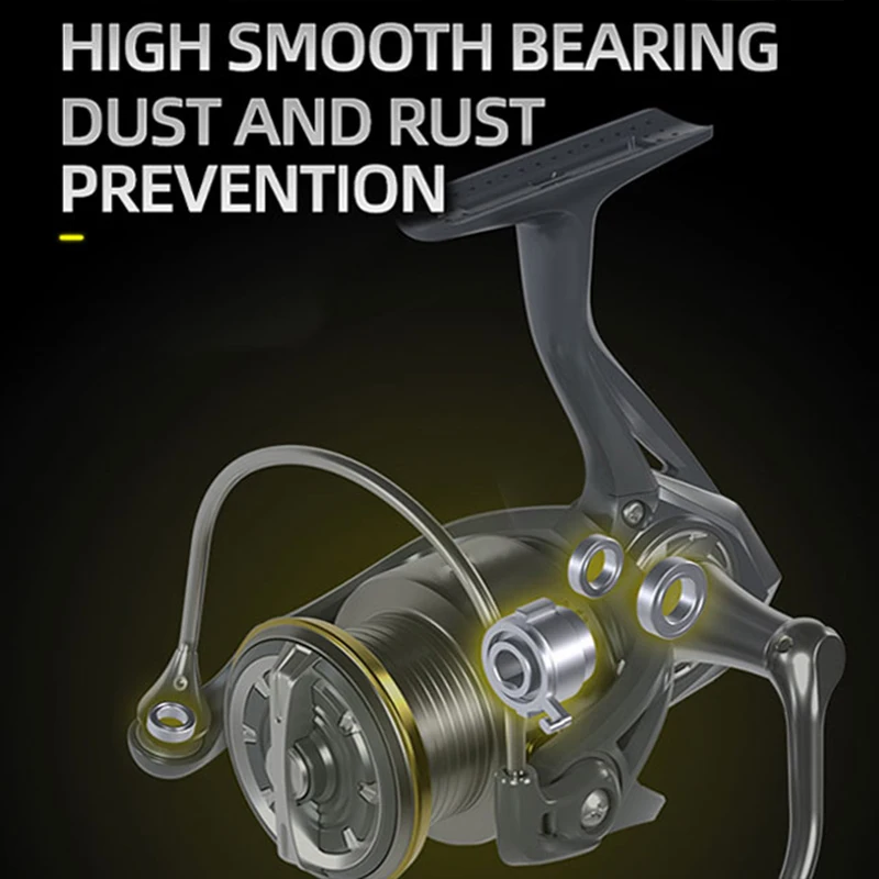 Bait Feeder 3000 Size Strongest Made in China Max Drag 6kg 5.0:1/4.7:1 Freshwater Reels Fishing Smooth Powerful Spinning Reel Bait Feeder 3000 Size Strongest Made in China Max Drag 6kg 5.0:1/4.7:1 Freshwater Reels Fishing Smooth Powerful Spinning Reel