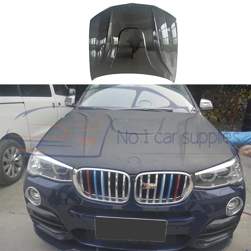 X3 F25 X4 26 HM Style Carbon Fiber Engine Hood Bonnet for F25 X3