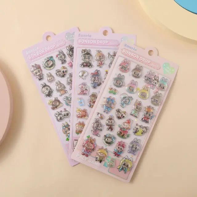 Latest Cute 3D Crystal Cartoon DIY Toy Stickers Fun and Easy to Apply