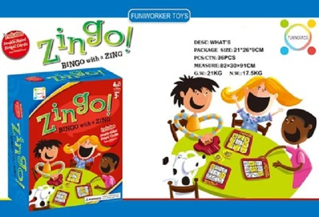 Zingo - Bingo with a Zing Game Zingo Bingo - Award Winning Educational Toys for Kids