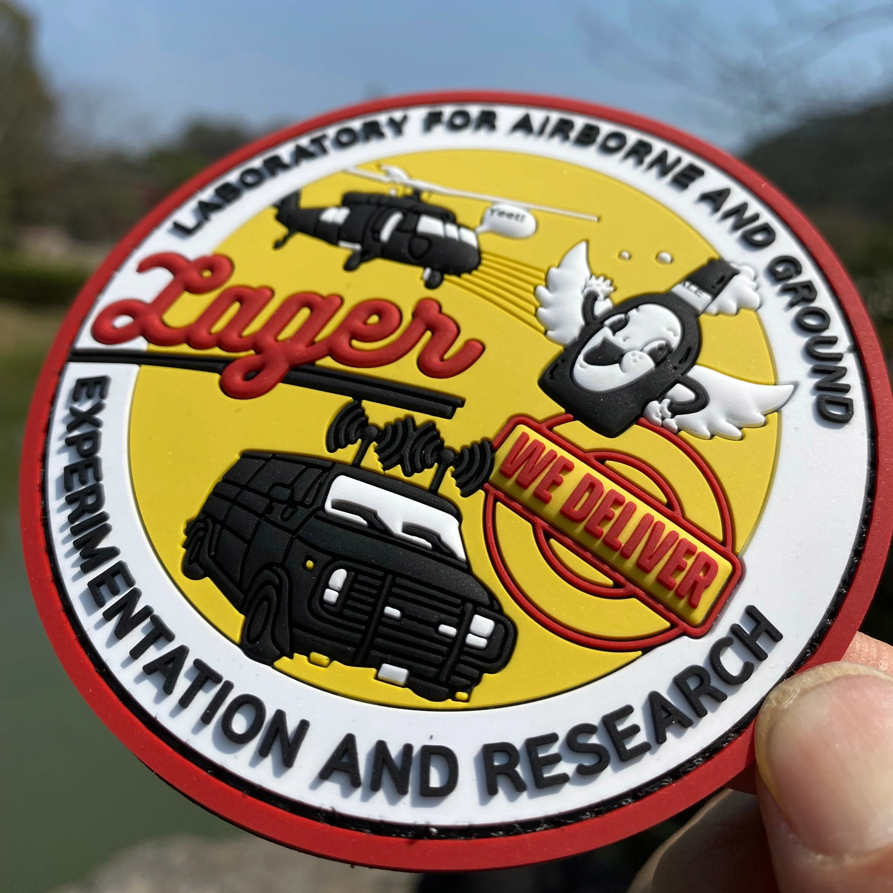 Custom 3D PVC Rubber Badge Soft Label Patch for Hats Airsoft Sticks-Iron-on Hook Loop Soft Plastic Patches Canvas Material