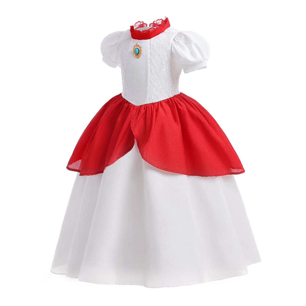 FSMKTZ Pinkie Pie Pink Dress Halloween Costume Kids Cosplay Outfit Princess Peach Costume for Girls FSMKTZ Pinkie Pie Pink Dress Halloween Costume Kids Cosplay Outfit Princess Peach Costume for Girls