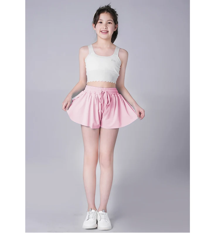 Vk Girls Athletic Flowy Shorts With Inner Pockets Butterfly Running