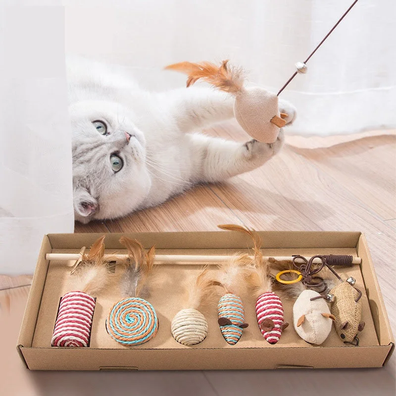 Bestseller Interaktives Katzenspielzeug-Set, 7-teilige  Maus-Spielzeug-Geschenkbox fr das Beste Katzenspielzeug aller Zeiten|  Alibaba.com