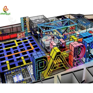 Commercial Free Jumping Indoor Manufacturer Business Children Trampoline Indoor Trampoline Park for Sale