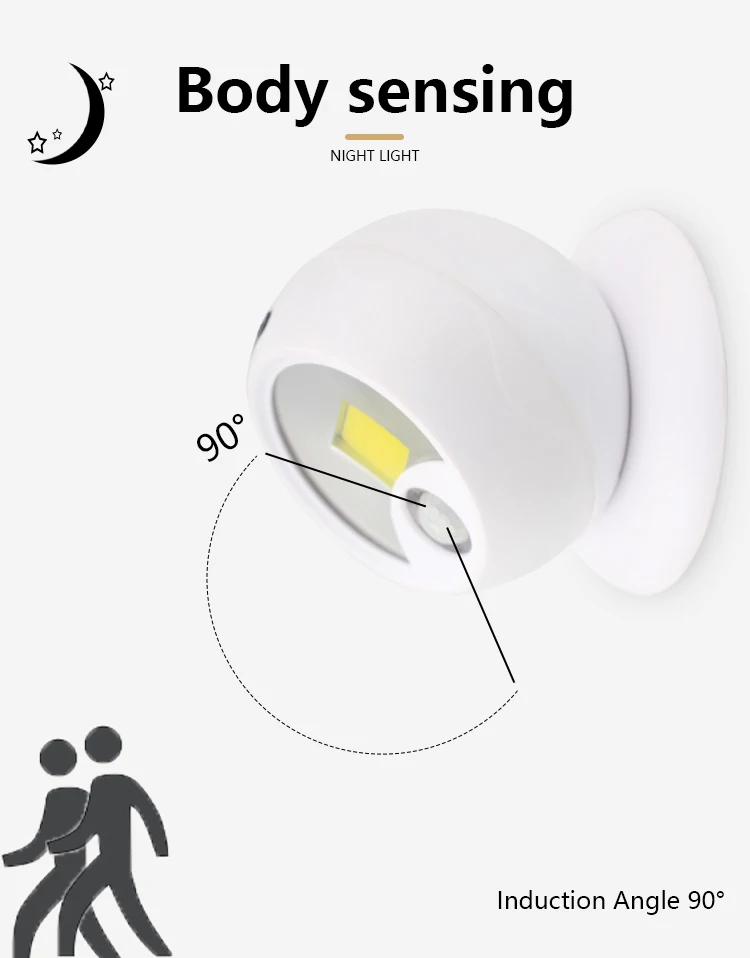 2023 Outdoor New Trend Motion Sensor Led Light Battery Virtual