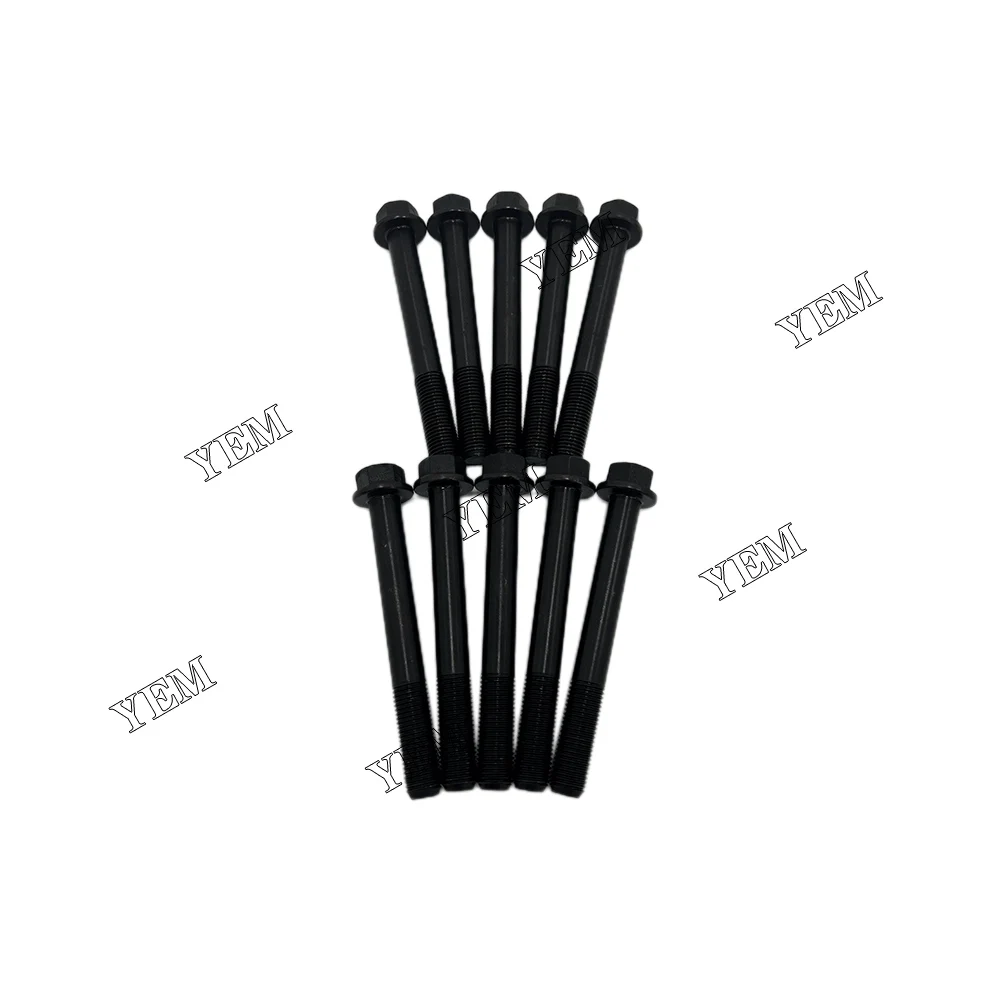 4FG1 Cylinder Head Bolt for Isuzu Tractor Excavator Mowers Engine Repair Parts for Isuzu Cylinder Head Screw