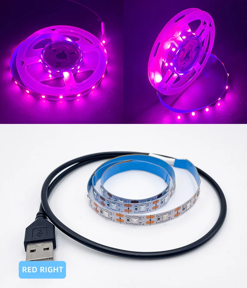 2835 Led Monochromatic 5v Light Strip Bare Board 60 Lamps Usb