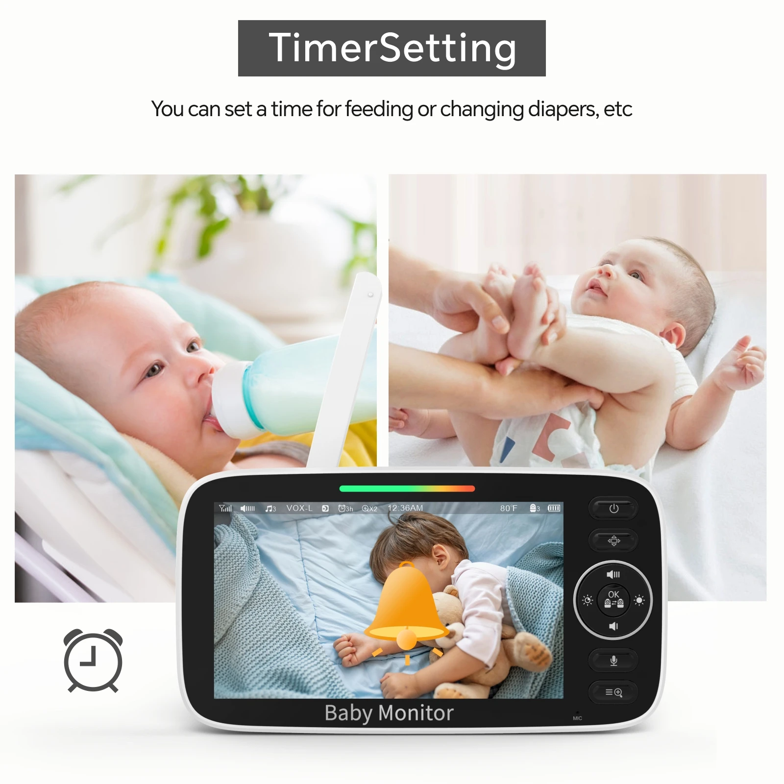 promotion 5 inch HD hot selling cheap good quality smartree baby monitor with factory price