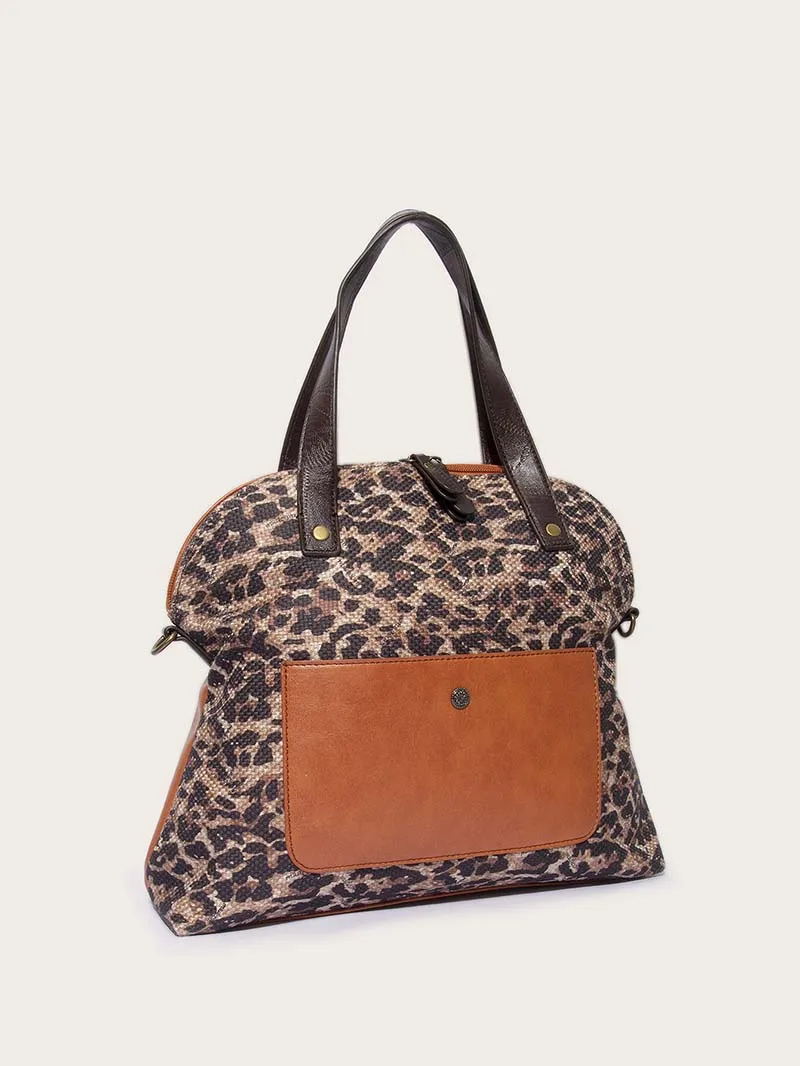 Großer Tribal Azteken Leopard bunt über Schulter über Nacht Strand Bag Southwest Design Travel Messenger Bag Geschenk für sie