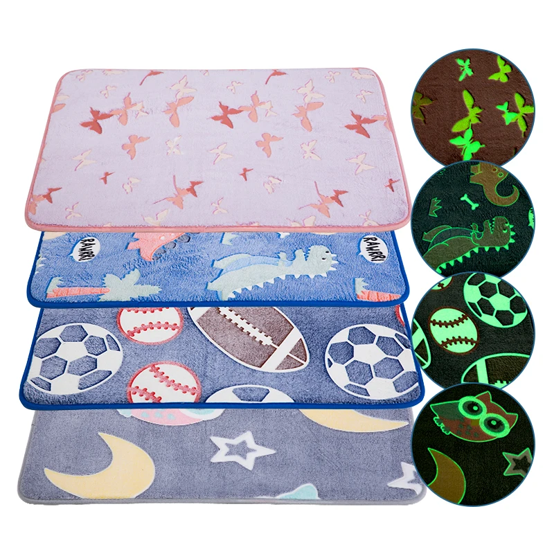 Glow in The Dark Rug Door Mat Bath Rugs Bathroom Entryway Rug Carpet for Living Room Bedroom Bathroom Tub Shower details