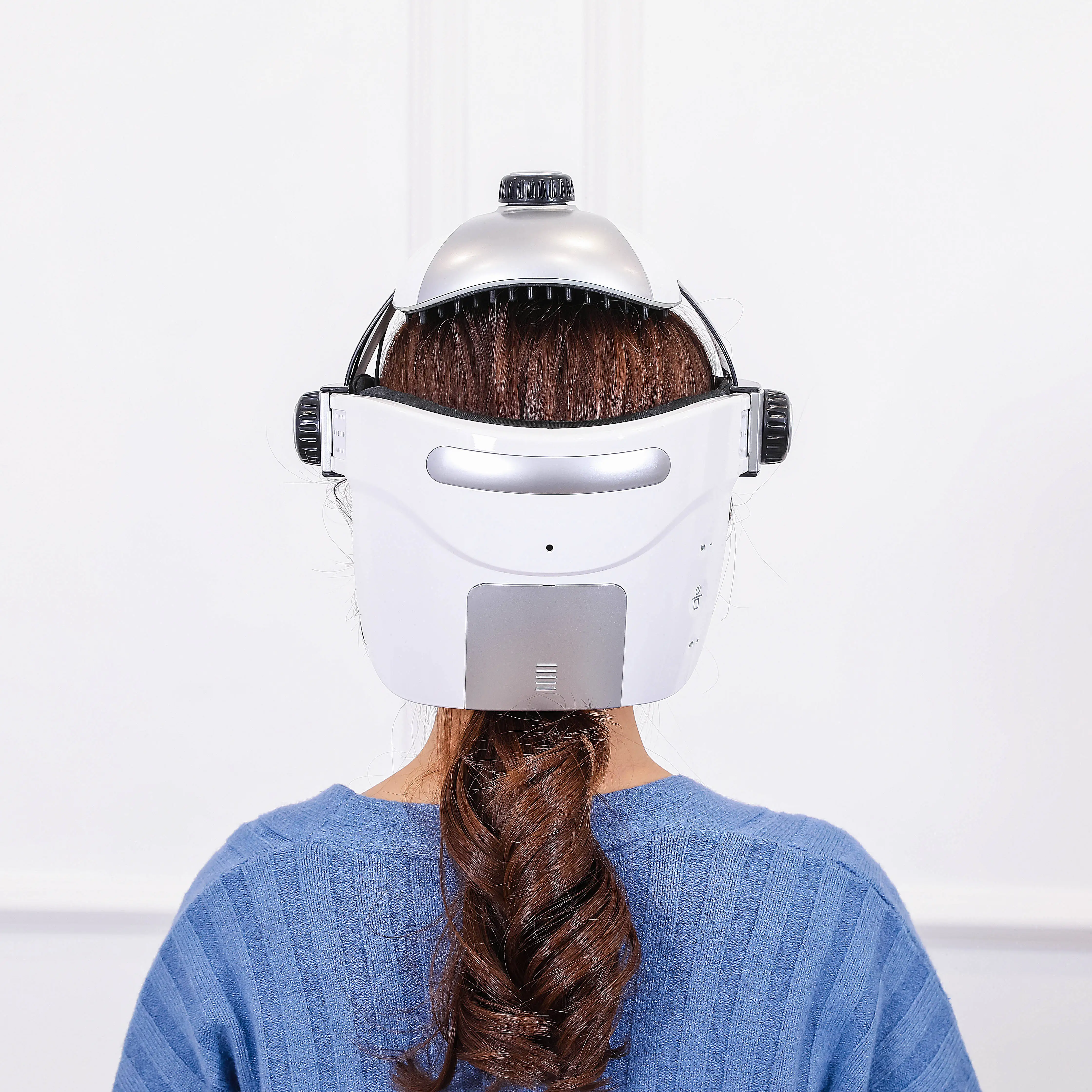Touch Control 2 in 1 Eye and Head Massager Headache Cap 2023 Electric Vibration Scalp Head Massager Helmet