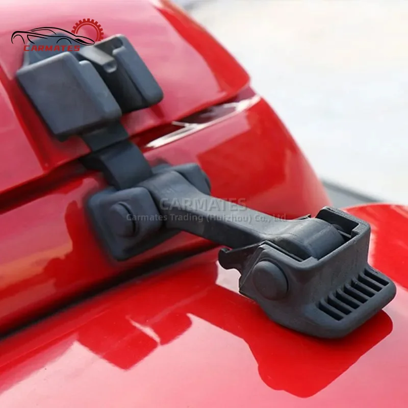 Hood Latch Rubber Catch Release Kit Left and Right Both Side Hood Lock Catches for Jeep Wrangler TJ 1997-2006 Replace 55176636AD